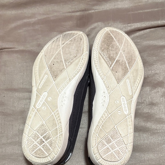 CROCS Men's Dark Canvas Slip-Ons - Picture 2 of 3